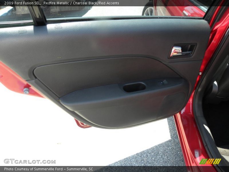 Redfire Metallic / Charcoal Black/Red Accents 2009 Ford Fusion SEL