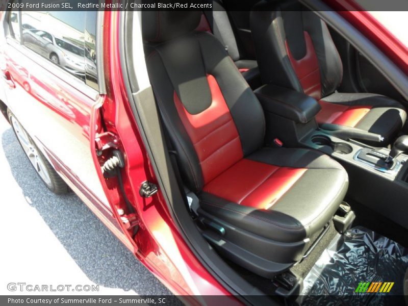 Redfire Metallic / Charcoal Black/Red Accents 2009 Ford Fusion SEL