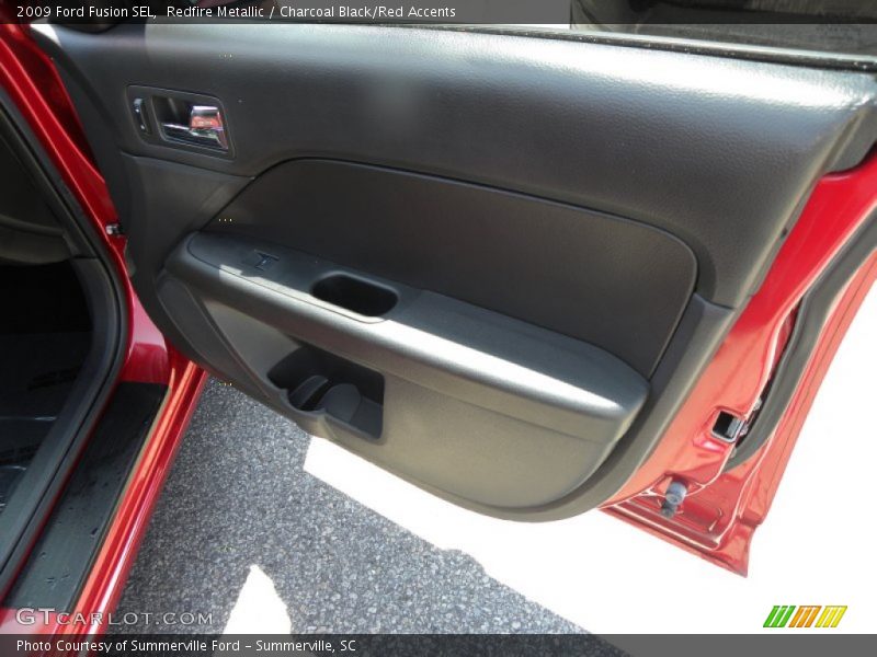 Redfire Metallic / Charcoal Black/Red Accents 2009 Ford Fusion SEL