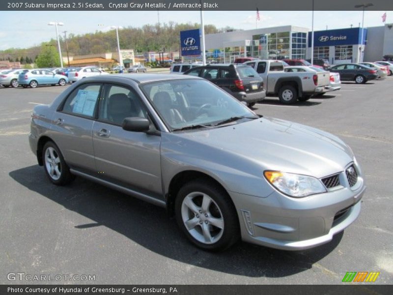Crystal Gray Metallic / Anthracite Black 2007 Subaru Impreza 2.5i Sedan