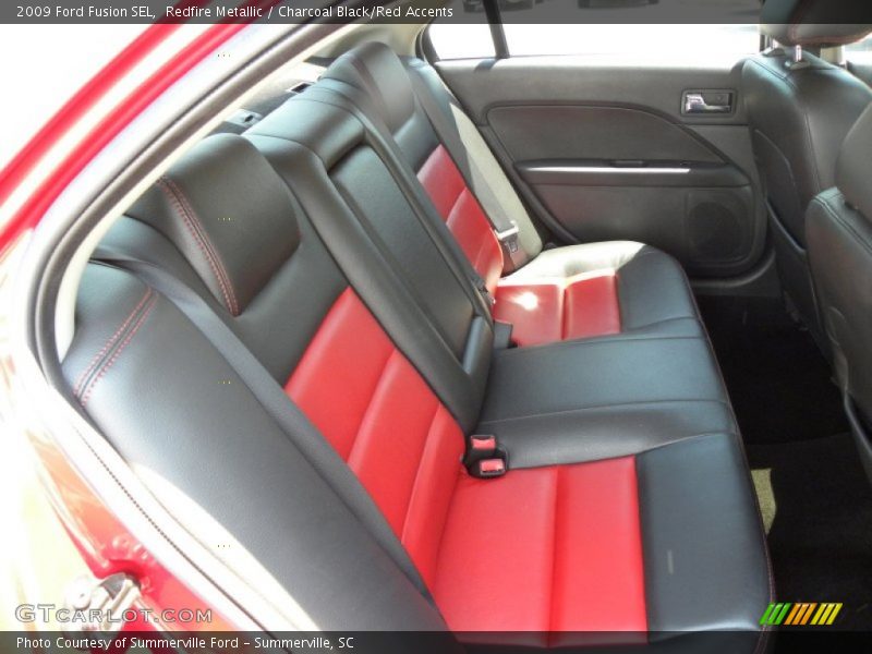 Redfire Metallic / Charcoal Black/Red Accents 2009 Ford Fusion SEL