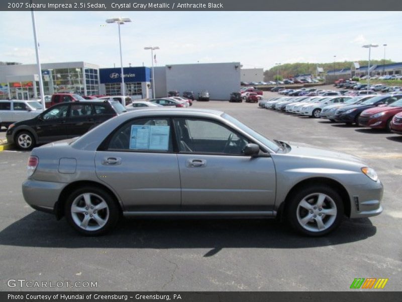 Crystal Gray Metallic / Anthracite Black 2007 Subaru Impreza 2.5i Sedan