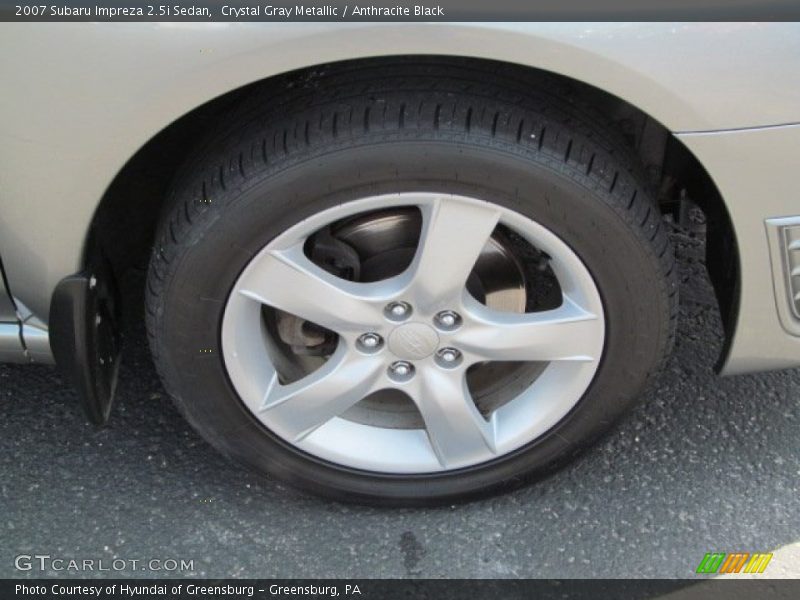 Crystal Gray Metallic / Anthracite Black 2007 Subaru Impreza 2.5i Sedan