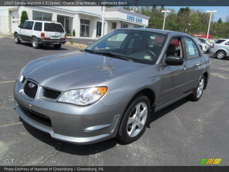 Crystal Gray Metallic / Anthracite Black 2007 Subaru Impreza 2.5i Sedan
