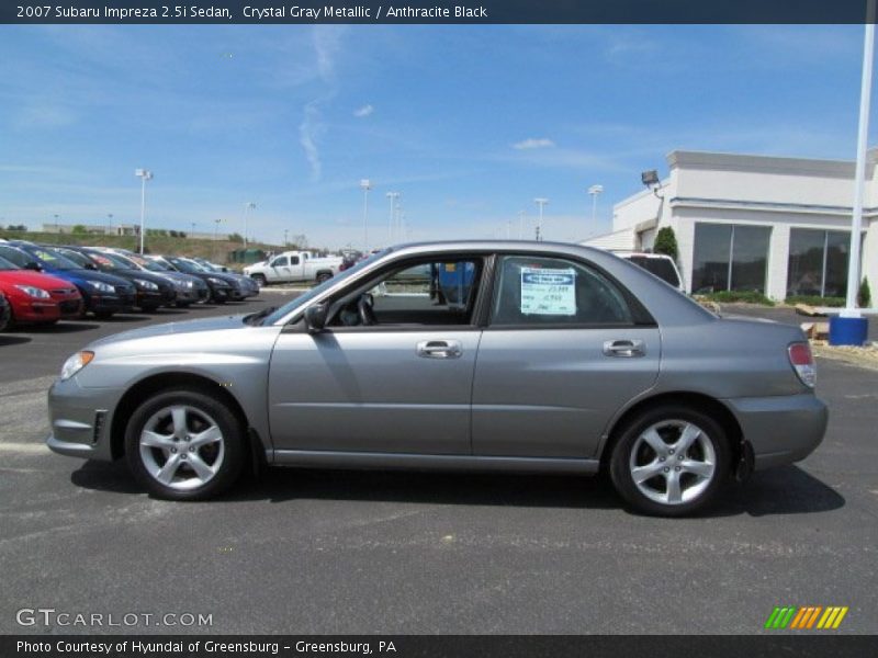 Crystal Gray Metallic / Anthracite Black 2007 Subaru Impreza 2.5i Sedan