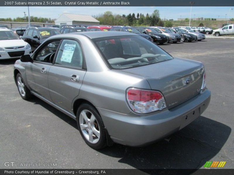 Crystal Gray Metallic / Anthracite Black 2007 Subaru Impreza 2.5i Sedan