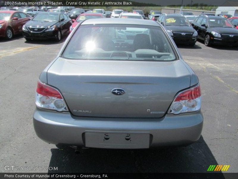 Crystal Gray Metallic / Anthracite Black 2007 Subaru Impreza 2.5i Sedan