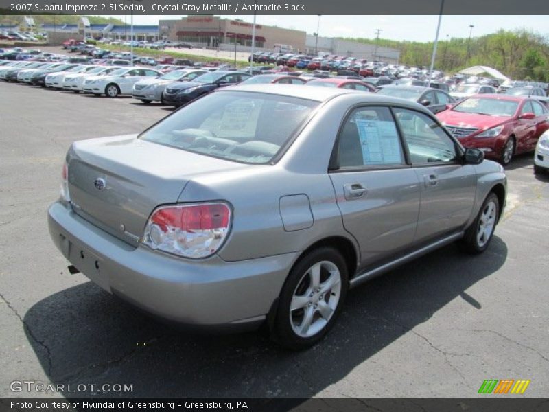 Crystal Gray Metallic / Anthracite Black 2007 Subaru Impreza 2.5i Sedan