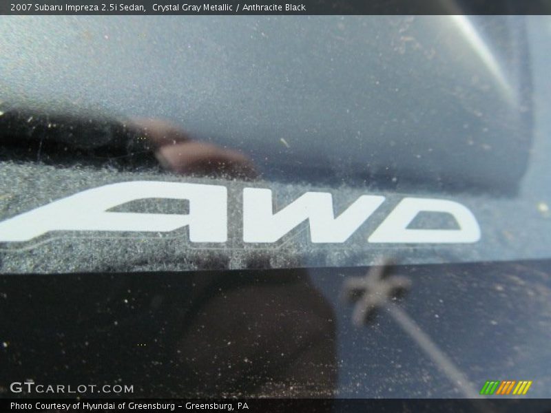 Crystal Gray Metallic / Anthracite Black 2007 Subaru Impreza 2.5i Sedan