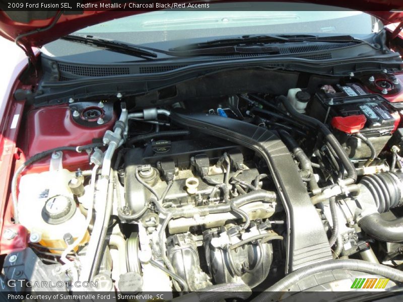 Redfire Metallic / Charcoal Black/Red Accents 2009 Ford Fusion SEL
