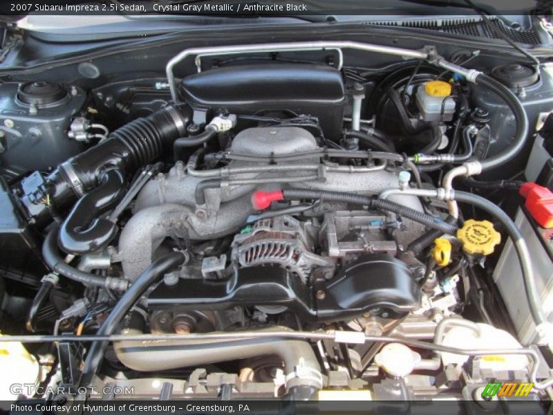 Crystal Gray Metallic / Anthracite Black 2007 Subaru Impreza 2.5i Sedan