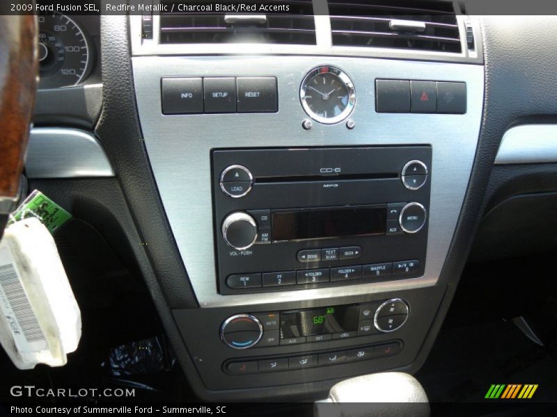 Redfire Metallic / Charcoal Black/Red Accents 2009 Ford Fusion SEL
