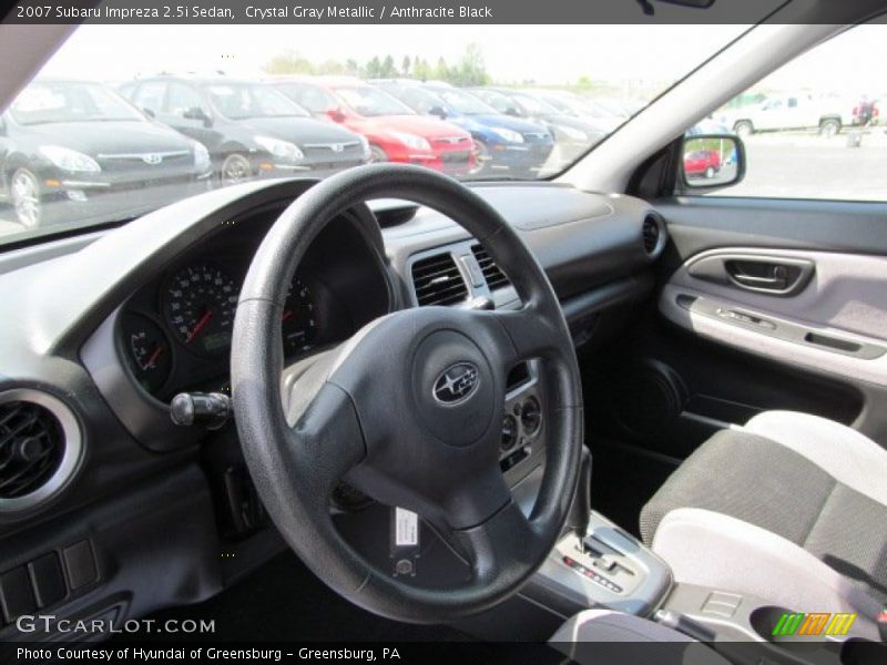 Crystal Gray Metallic / Anthracite Black 2007 Subaru Impreza 2.5i Sedan