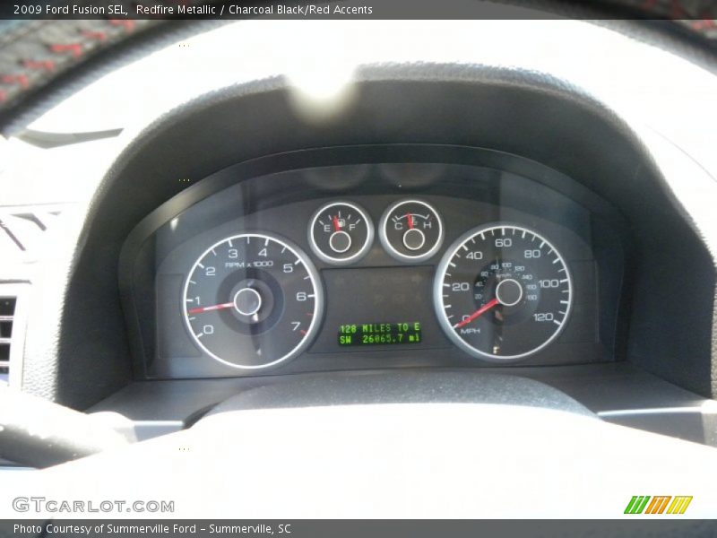 Redfire Metallic / Charcoal Black/Red Accents 2009 Ford Fusion SEL