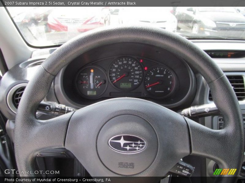 Crystal Gray Metallic / Anthracite Black 2007 Subaru Impreza 2.5i Sedan