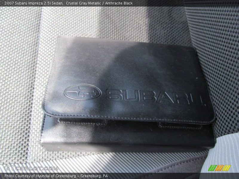 Crystal Gray Metallic / Anthracite Black 2007 Subaru Impreza 2.5i Sedan