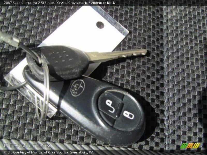 Crystal Gray Metallic / Anthracite Black 2007 Subaru Impreza 2.5i Sedan