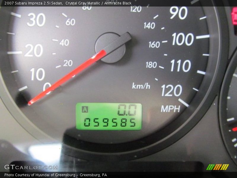 Crystal Gray Metallic / Anthracite Black 2007 Subaru Impreza 2.5i Sedan