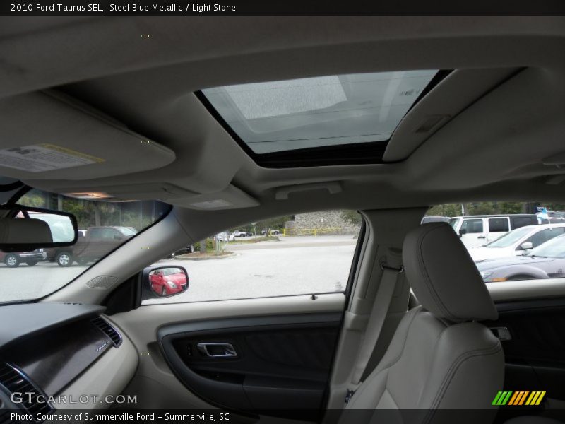 Steel Blue Metallic / Light Stone 2010 Ford Taurus SEL