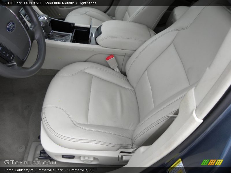 Steel Blue Metallic / Light Stone 2010 Ford Taurus SEL