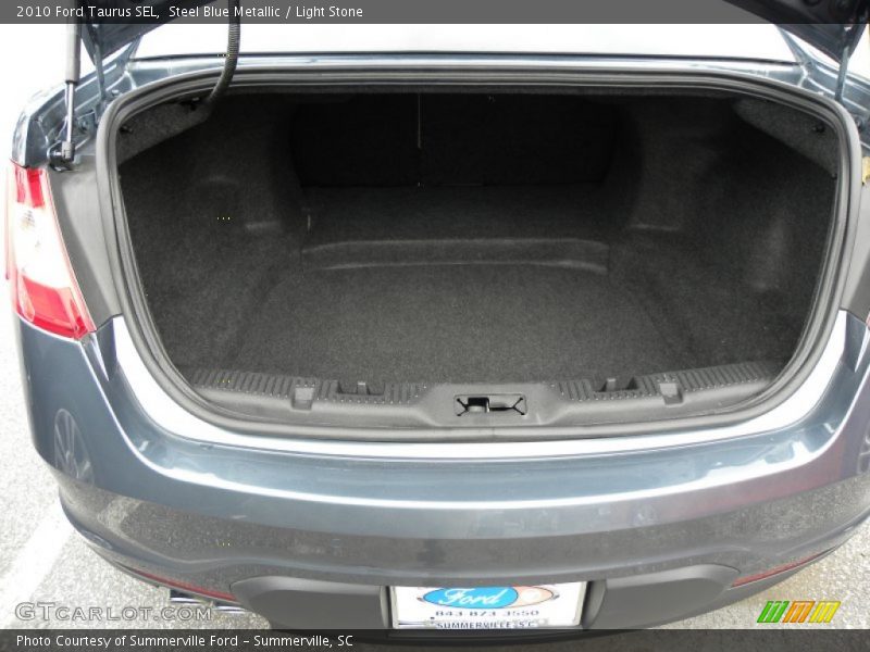 Steel Blue Metallic / Light Stone 2010 Ford Taurus SEL