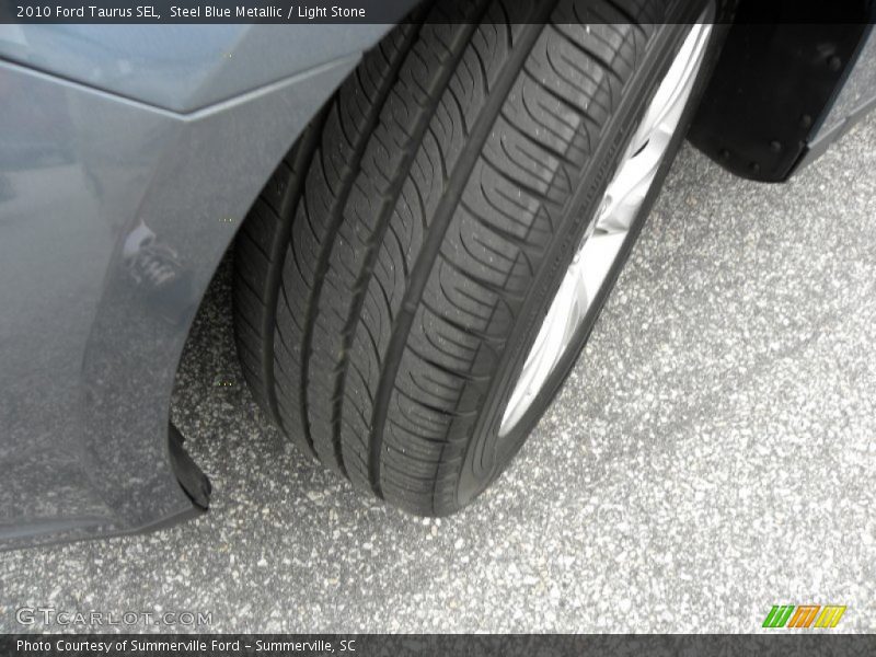 Steel Blue Metallic / Light Stone 2010 Ford Taurus SEL