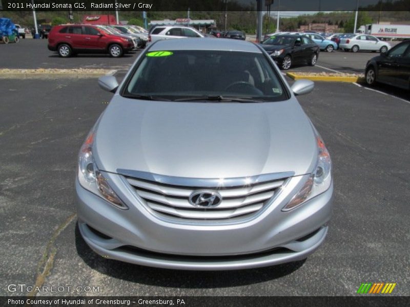 Radiant Silver / Gray 2011 Hyundai Sonata GLS