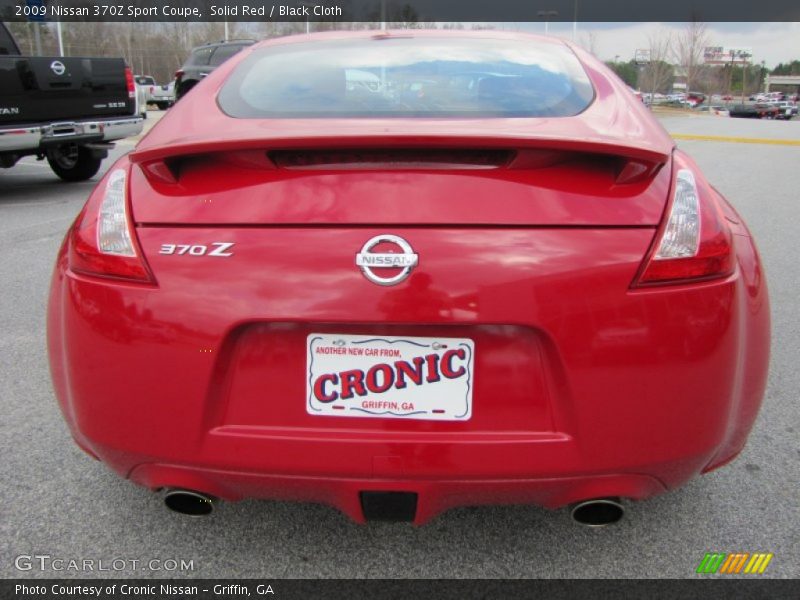 Solid Red / Black Cloth 2009 Nissan 370Z Sport Coupe