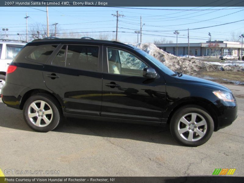 Ebony Black / Beige 2007 Hyundai Santa Fe Limited 4WD
