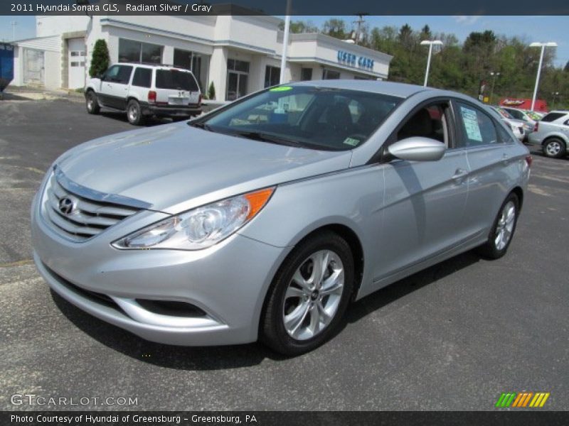 Radiant Silver / Gray 2011 Hyundai Sonata GLS