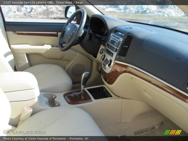 Ebony Black / Beige 2007 Hyundai Santa Fe Limited 4WD