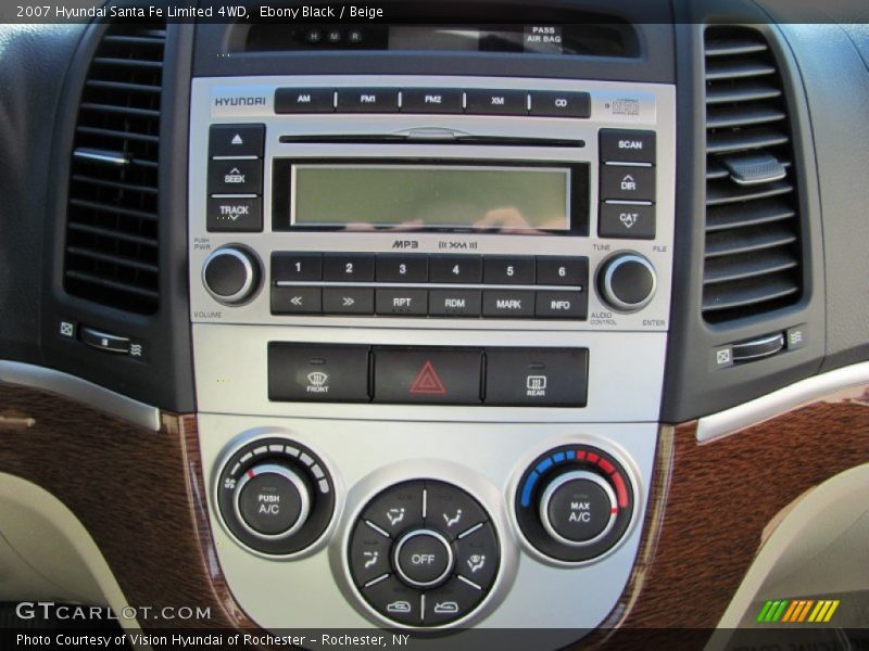 Ebony Black / Beige 2007 Hyundai Santa Fe Limited 4WD