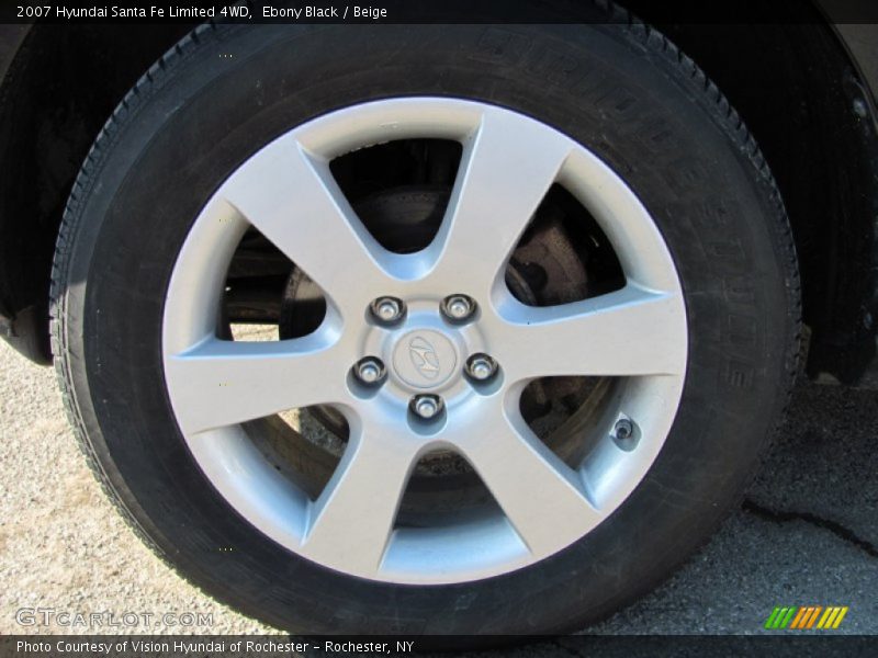 Ebony Black / Beige 2007 Hyundai Santa Fe Limited 4WD