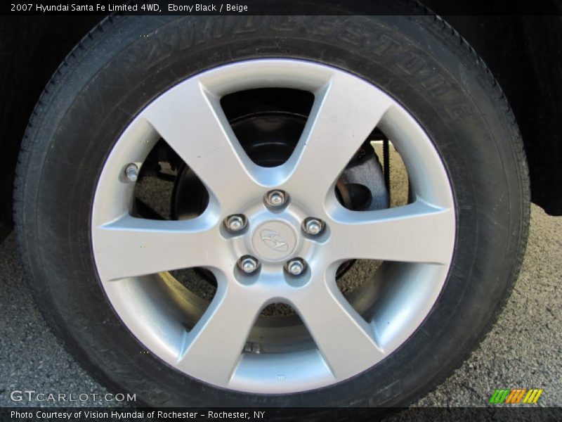 Ebony Black / Beige 2007 Hyundai Santa Fe Limited 4WD