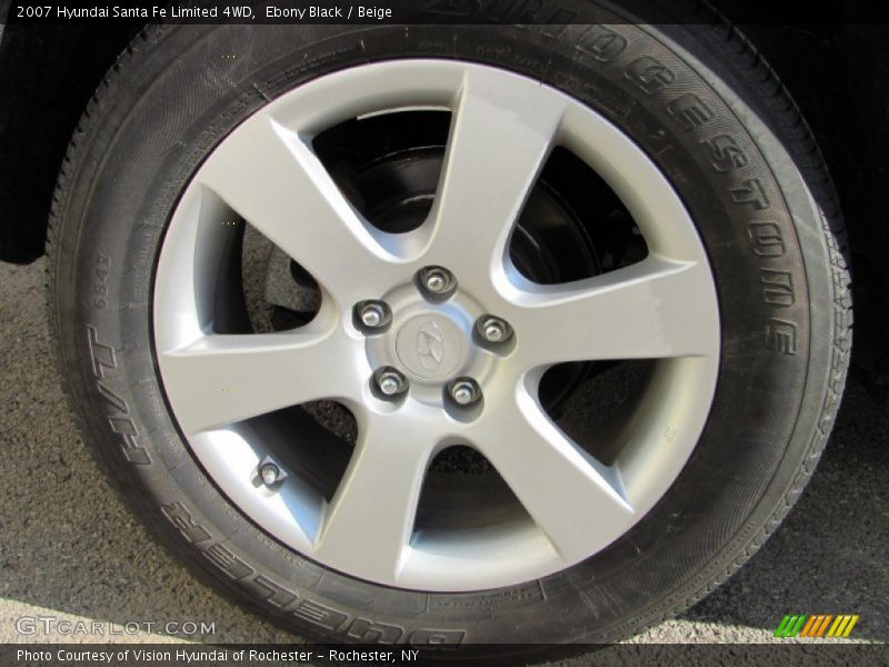 Ebony Black / Beige 2007 Hyundai Santa Fe Limited 4WD