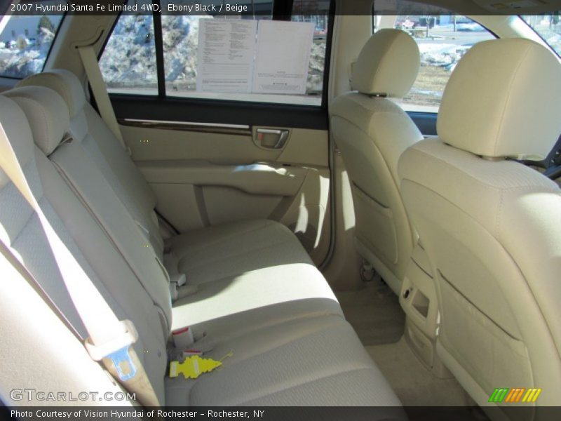 Ebony Black / Beige 2007 Hyundai Santa Fe Limited 4WD