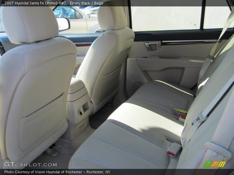 Ebony Black / Beige 2007 Hyundai Santa Fe Limited 4WD