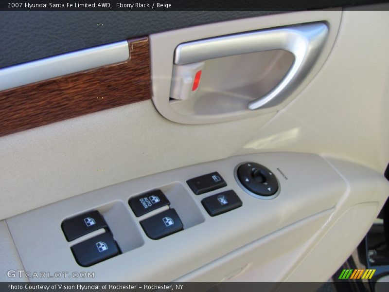Ebony Black / Beige 2007 Hyundai Santa Fe Limited 4WD