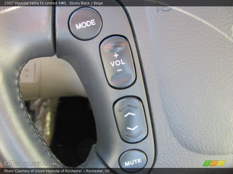 Ebony Black / Beige 2007 Hyundai Santa Fe Limited 4WD