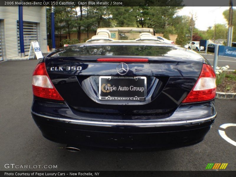Capri Blue Metallic / Stone 2006 Mercedes-Benz CLK 350 Cabriolet