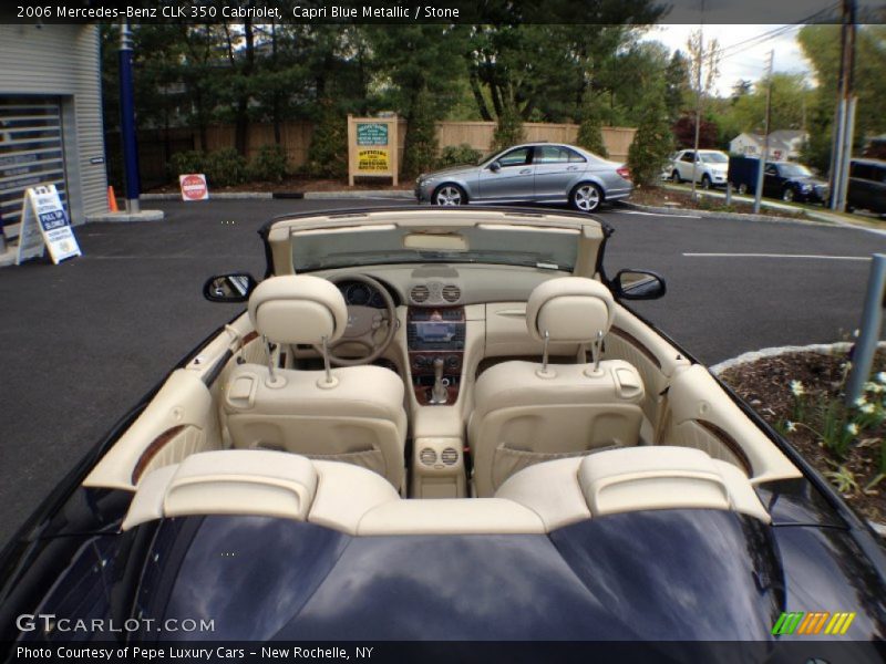 Capri Blue Metallic / Stone 2006 Mercedes-Benz CLK 350 Cabriolet