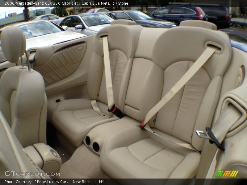 Capri Blue Metallic / Stone 2006 Mercedes-Benz CLK 350 Cabriolet