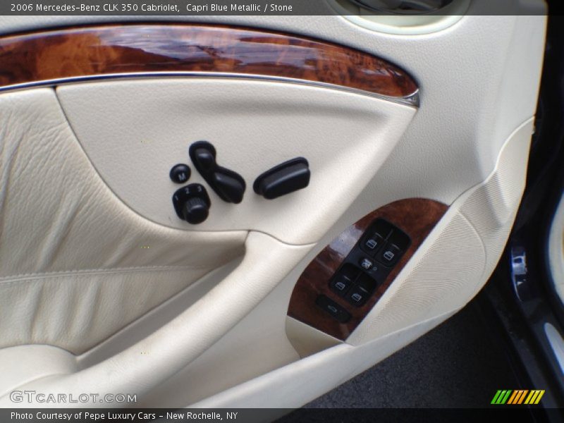 Capri Blue Metallic / Stone 2006 Mercedes-Benz CLK 350 Cabriolet