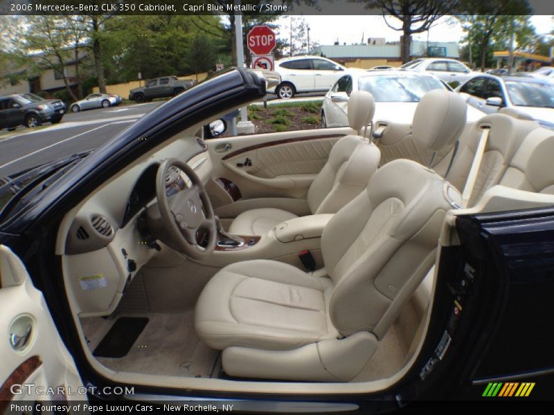 Capri Blue Metallic / Stone 2006 Mercedes-Benz CLK 350 Cabriolet