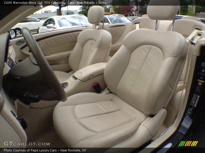 Capri Blue Metallic / Stone 2006 Mercedes-Benz CLK 350 Cabriolet