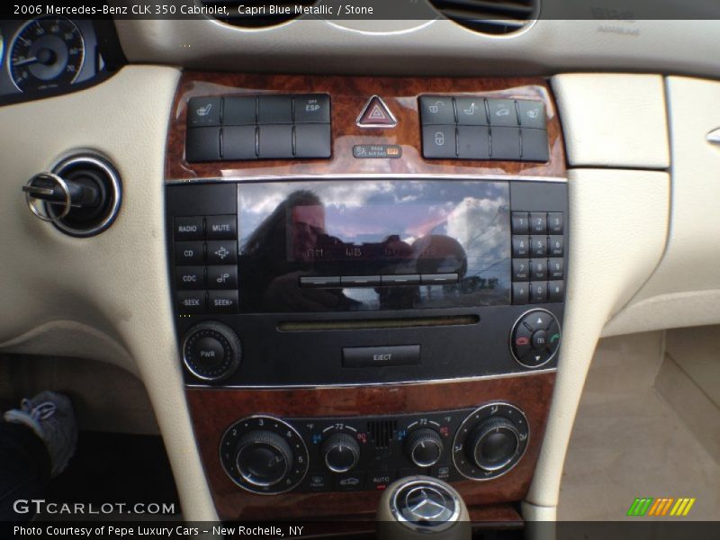 Capri Blue Metallic / Stone 2006 Mercedes-Benz CLK 350 Cabriolet