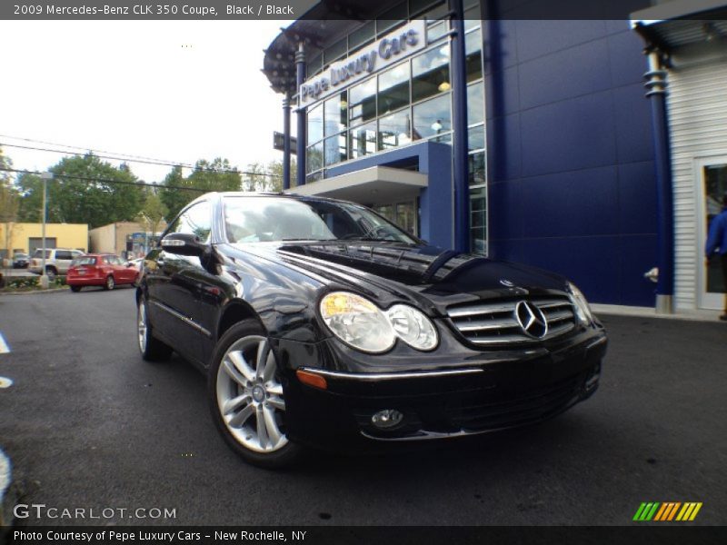 Black / Black 2009 Mercedes-Benz CLK 350 Coupe
