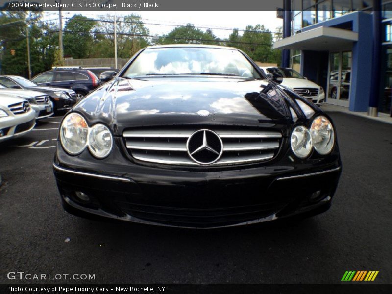Black / Black 2009 Mercedes-Benz CLK 350 Coupe