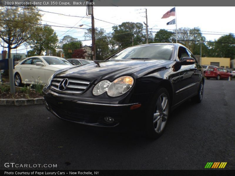Black / Black 2009 Mercedes-Benz CLK 350 Coupe