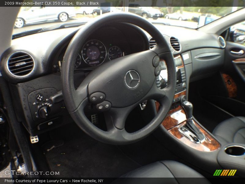 Black / Black 2009 Mercedes-Benz CLK 350 Coupe